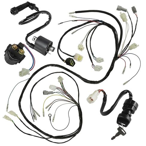 حزام أسلاك كالتريك/مفتاح تشغيل/مفتاح إشعال، ملف متوافق مع Yamaha Warrior YFM350 1997 1998 1999 2000 2001 in Kuwait