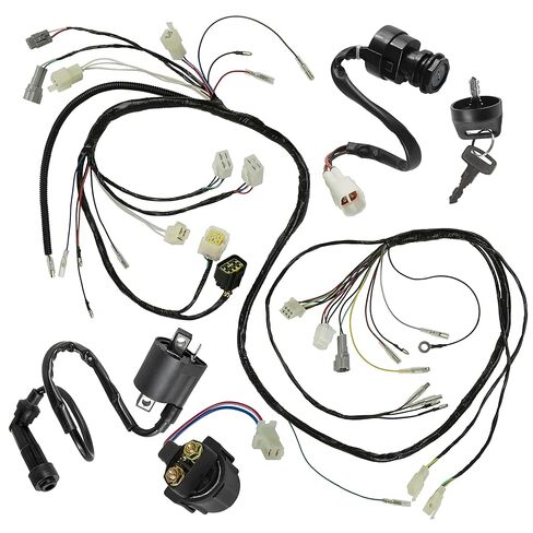 حزام أسلاك كالتريك/مفتاح تشغيل/مفتاح إشعال، ملف متوافق مع Yamaha Warrior YFM350 1997 1998 1999 2000 2001 in Kuwait