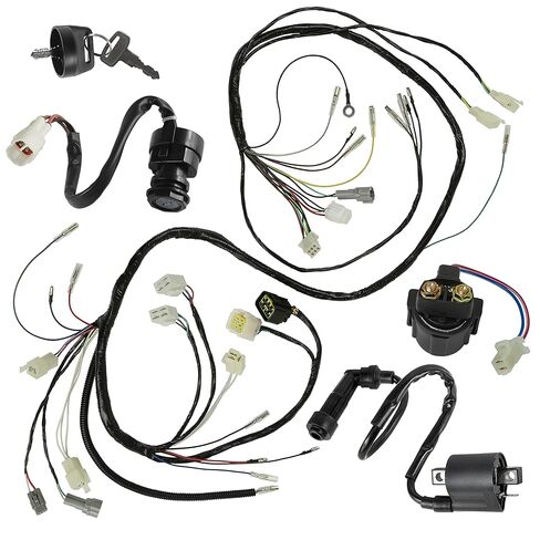 حزام أسلاك كالتريك/مفتاح تشغيل/مفتاح إشعال، ملف متوافق مع Yamaha Warrior YFM350 1997 1998 1999 2000 2001 in Kuwait