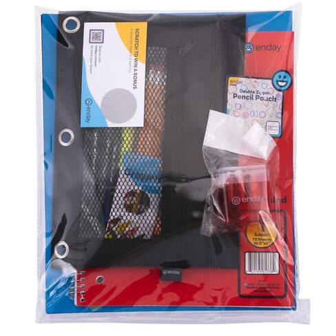 24 Pack Bulk School Supplies for Kids | 22 Piece Back to School Supplies in Each Kit, Premium Quality Kids School Supply for Girls & Boys, Kindergarten, Elementary, K-12 - By Enday in Kuwait