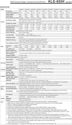 HLG-600H Switching Power Supply HLG-600H-12 HLG-600H-B HLG-600H-24B HLG-600H-36B(HLG-600H-12) in Kuwait