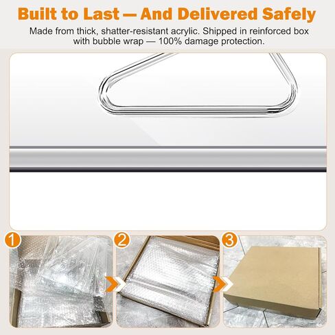 Button Display Case 7-Tier Clear Acrylic Button Pin Display Stand with Anti-Spill Rails, Badge Organizer for Badges, Glasses, Essential Oils, Cards & Cosmetics（2PACK） in Saudi Arabia