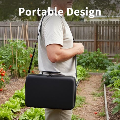 Boobowl 36 Slots Seed Storage Organizer, Hard Shell Seed Holder with Labels, Dry Storage Container for Garden Vegetable Seeds, Sturdy Carrying Bag with Handle and Shoulder Strap (Box Only) in Saudi Arabia