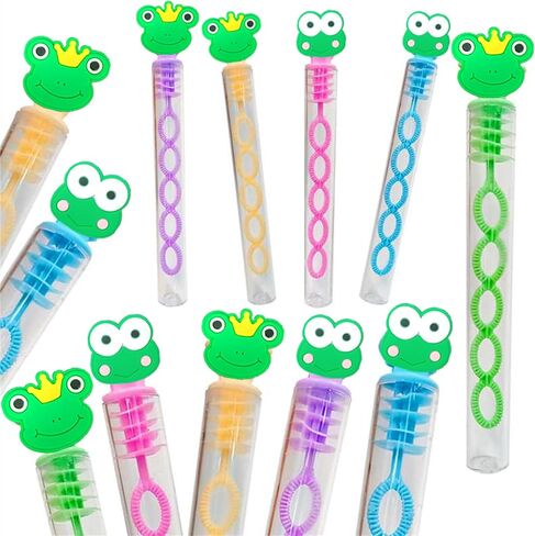 24 Packs Frog Shape Bulk Mini Bubble Wands, for Kids Boys and Girls Toys Holiday Party Favors,Classroom Student Frog Party Supply Gifts in Saudi Arabia