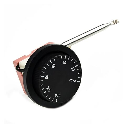 Electric Fan Thermostat Switch Radiator 0℃ to 120℃ 250V Steel Temperature Control Probe for Electrical Oven in Kuwait