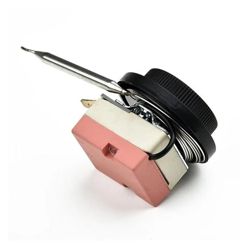 Electric Fan Thermostat Switch Radiator 0℃ to 120℃ 250V Steel Temperature Control Probe for Electrical Oven in Kuwait