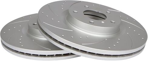 [Front Kit] Slotted Drilled Rotors for Honda Odyssey 2015-2016 - 2017 in Saudi Arabia