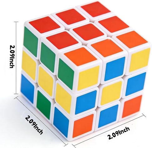 12 حزمة من هدايا حفلات الألغاز المكعبة للأطفال، 2.1 بوصة 5.3 × 5.3 مكعب سحري للمكافآت المدرسية وجائزة الفصل الدراسي للطلاب، هدايا لحفلات أعياد الميلاد وعيد الفصح وهدايا عيد الميلاد للأطفال in Kuwait
