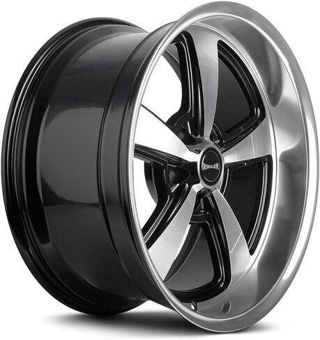 RIDLER 652 652 Gloss Black with Diamond Cut FACE & Lip 20X8.5 5-139.7 0MM 108.1MM in Saudi Arabia