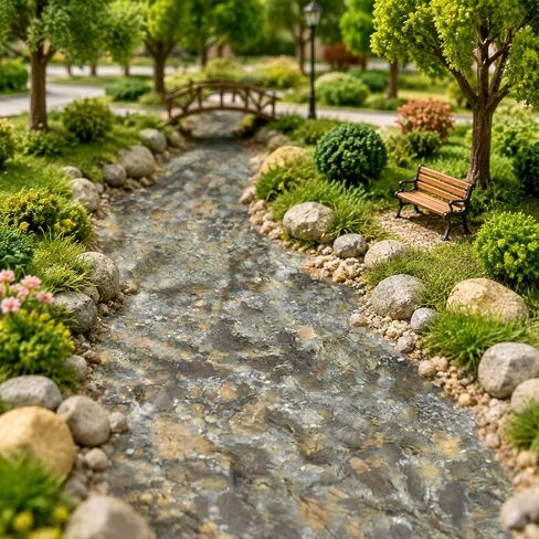 5Pcs 11.8 X 8.7 Artificial Water Wave Effect Stickers, DIY Ripple Water Effect Sheet, Fake River Scenery Effect Stream Pattern Sticker for Lake Scene Home Sand Table Model Decoration in Saudi Arabia