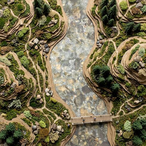 5Pcs 11.8 X 8.7 Artificial Water Wave Effect Stickers, DIY Ripple Water Effect Sheet, Fake River Scenery Effect Stream Pattern Sticker for Lake Scene Home Sand Table Model Decoration in Saudi Arabia