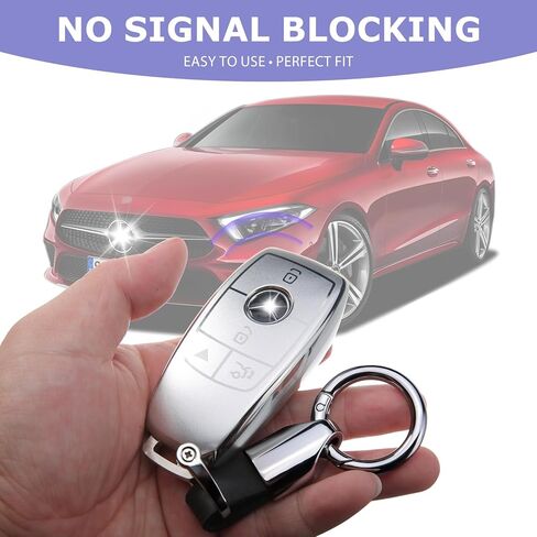 for Mercedes Benz Key Fob Cover Fits 2016-2025 GLA GLB GLC EQA EQB GLE GLS SLC A/B/C/E/G/Class 200/300/350/400/450/500/560/600/680 Accessories Case in Saudi Arabia