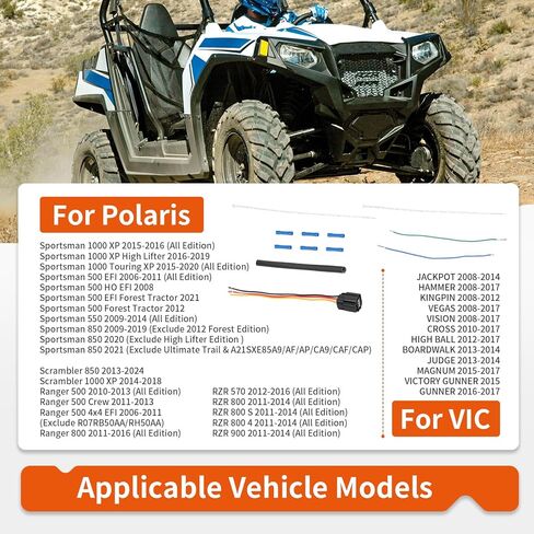 Idle Air Control Valve Pigtail Harness For Polaris Sportsman Scrambler Ranger RZR 500 800 850 1000 2006-2024 2878507 in Kuwait