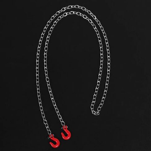 RC Parts Compatible with Axial for SCX10 90046 for Tamiya CC01 D90 D110 TF2 1/10 RC Crawler Upgrade Parts Tow Chain with Trailer Hook in Saudi Arabia