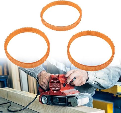 Electric Planer Drive Belt Set 238mm Girth 9.6mm Width Polyurethane Double Cog Smooth Transmission Compatible with 1900B/225007-7/N1923BD/FP0800/KP0810C/BKP180 Series in Saudi Arabia