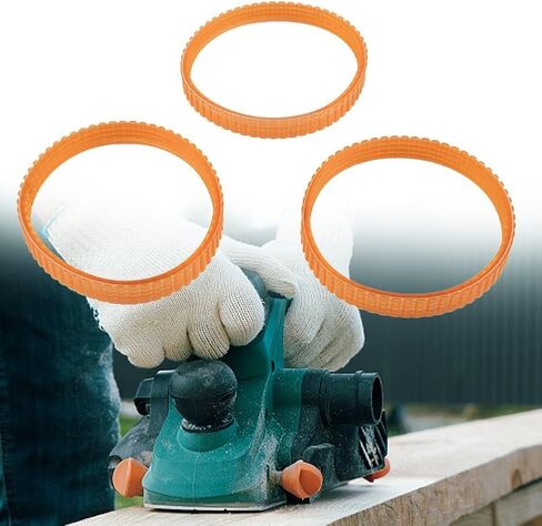 Electric Planer Drive Belt Set 238mm Girth 9.6mm Width Polyurethane Double Cog Smooth Transmission Compatible with 1900B/225007-7/N1923BD/FP0800/KP0810C/BKP180 Series in Saudi Arabia