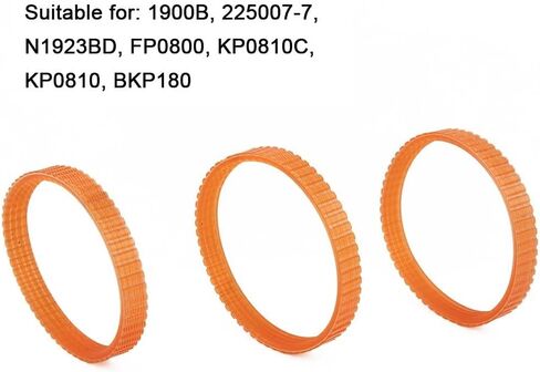 Electric Planer Drive Belt Set 238mm Girth 9.6mm Width Polyurethane Double Cog Smooth Transmission Compatible with 1900B/225007-7/N1923BD/FP0800/KP0810C/BKP180 Series in Saudi Arabia