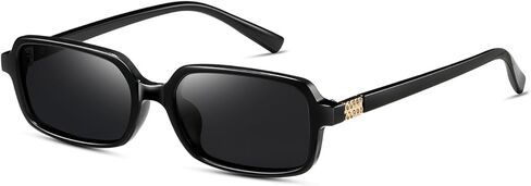Retro Polarized Rectangular Sunglasses for Women Vintage Fashion Trendy Small 90s Sun Glasses in Saudi Arabia
