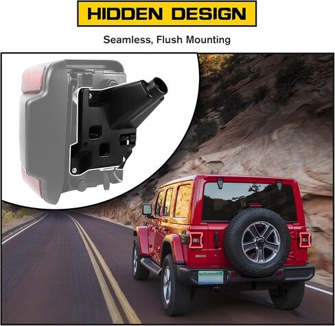 Rear Tail Light Brackets Fit for Jeep Wrangler JL 2018-2024, Rear Tail Light Mounts Kits, Left and Right Tail Lamp Holder 2018 2019 2020 2021 2022 2023 2024, ABS Plastic, 2Pcs in Saudi Arabia