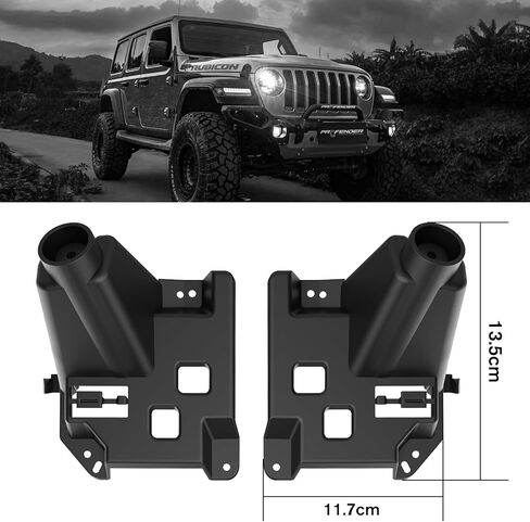 Rear Tail Light Brackets Fit for Jeep Wrangler JL 2018-2024, Rear Tail Light Mounts Kits, Left and Right Tail Lamp Holder 2018 2019 2020 2021 2022 2023 2024, ABS Plastic, 2Pcs in Saudi Arabia