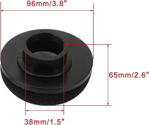 WOOSTAR 38mm Foam Air Filter Cleaner for 50cc 70cc 90cc 110cc 125cc 150cc Dirt Pit Bike ATV 4 Wheeler Quad in Kuwait