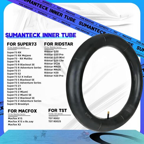 20x4.0 Fat Tire Inner Tube for Ridstar Q20 Series & Super73 S R Z Series, Heavy Duty Butyl Rubber E-Bike Replacement Tube, 1 Pack in Saudi Arabia