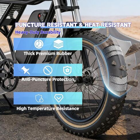 20x4.0 Fat Tire Inner Tube for Ridstar Q20 Series & Super73 S R Z Series, Heavy Duty Butyl Rubber E-Bike Replacement Tube, 1 Pack in Saudi Arabia