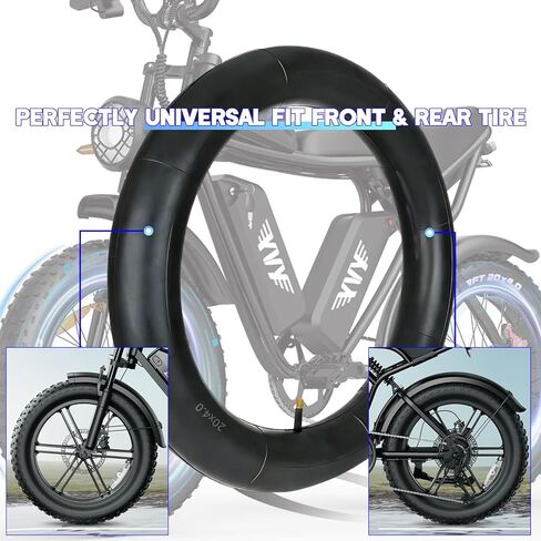 20x4.0 Fat Tire Inner Tube for Ridstar Q20 Series & Super73 S R Z Series, Heavy Duty Butyl Rubber E-Bike Replacement Tube, 1 Pack in Saudi Arabia