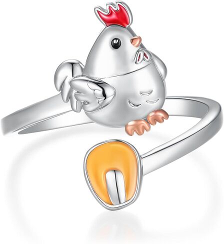 Guinea Pig Ring 925 Sterling Silver Cute Guinea Pig Open Ring Animal Guinea Pig Gifts for Women Girls in Kuwait