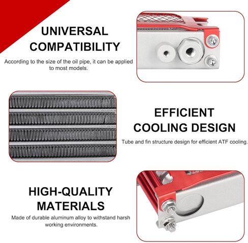 Oil Cooler Cooling Radiator Engine Kit for CRF XR KLX 50cc 70cc 90cc 110cc 125cc 140cc Apollo Coolster Kayo SSR Taotao Motorcycle Dirt Pit Bike Red in Kuwait