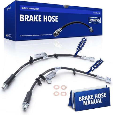 JC Whitney JFBAJCWBHH00077 Set of 2 Front Left & Right Brake Hydraulic Hoses - Compatible with Chevrolet Equinox 2010-2016, GMC Terrain 2010-2016 in Saudi Arabia