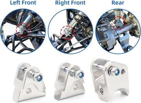 Heavy Duty Aluminum ATV Suspension Front & Rear 2'' Lift Kit for Honda Rancher 420 TRX420TE 2x4 ES 2007-2013 in Saudi Arabia