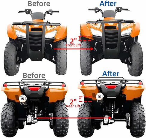 Heavy Duty Aluminum ATV Suspension Front & Rear 2'' Lift Kit for Honda Rancher 420 TRX420TE 2x4 ES 2007-2013 in Saudi Arabia