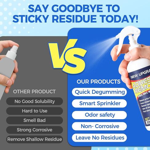 Adhesive Remover Spray – Sticker Remover with Scraper & Towel, Adhesive Remover for Cars, Labels, Tape, Glue – Adhesive Remover & Car Decal Remover (1) in Saudi Arabia
