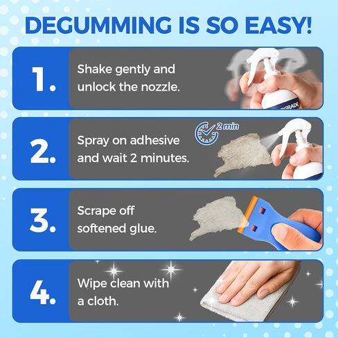 Adhesive Remover Spray – Sticker Remover with Scraper & Towel, Adhesive Remover for Cars, Labels, Tape, Glue – Adhesive Remover & Car Decal Remover (1) in Saudi Arabia