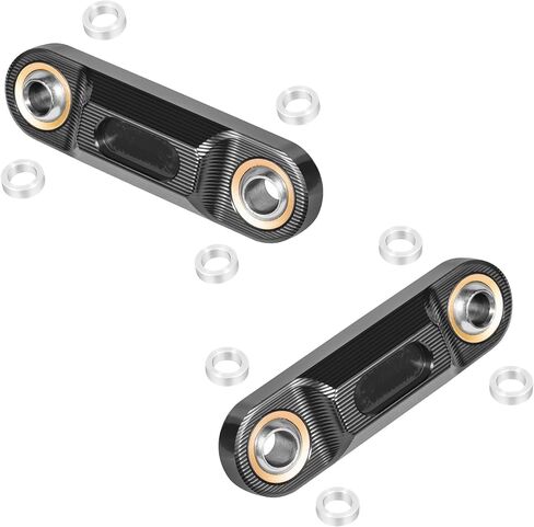 2pcs Sway Bar End Links for Spyder, Forearm Link 8cm Heim Joint Set Cylindrical Linkage Billet Aluminum Swaybar Links Fit for Can-Am Spyder F3 RT ST RS 2013-2025 Models Accessories,Black in Saudi Arabia