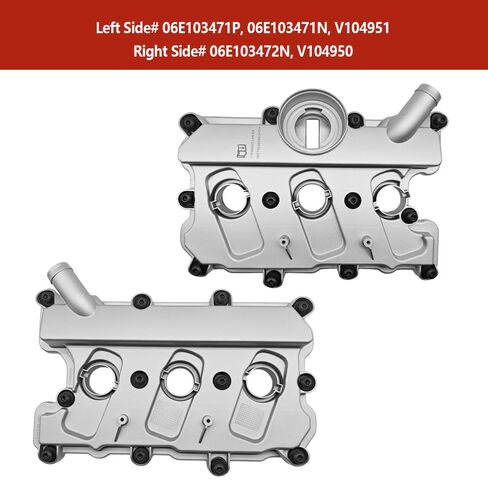 Engine Valve Cover Left & Right Fit for Audi A4 A5 A6 A7 A8 Quattro Q5 Q7 S4 S5 SQ5 Fit for VW Touareg Replace 06E103471N 06E103472N 06E103471P in Saudi Arabia