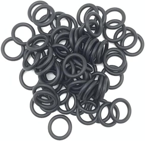 50pcs Black O Ring Gasket CS 1.2mm OD 5mm ~ 48mm NBR Automobile Nitrile Rubber Round Type Corrosion Oil Resistant Seal Washer(OD 27mm CS 1.2mm) in Kuwait