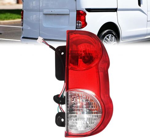 جانب الركاب الذيل الأيمن متوافق مع 2013-2021 Nissan NV200، مصباح فرامل خلفي مع مصابيح وحزام عدسة حمراء شفافة، يستبدل # NI2801201، 265503LM0A، 26550-3LM0A in Kuwait