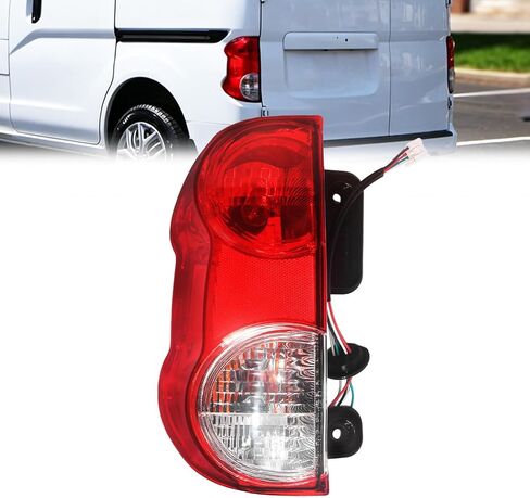 جانب الركاب الذيل الأيمن متوافق مع 2013-2021 Nissan NV200، مصباح فرامل خلفي مع مصابيح وحزام عدسة حمراء شفافة، يستبدل # NI2801201، 265503LM0A، 26550-3LM0A in Kuwait