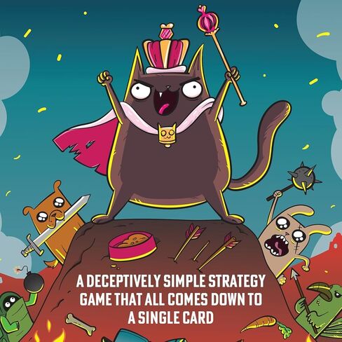 Power Hungry Pets in Collectible Tin by Exploding Kittens - 2-6 Players - Ages 7+ - 15 Minutes to Play - Strategic and Simple Card Game - Party Game, Family Game Night, Kid and Adult Card Game in Saudi Arabia
