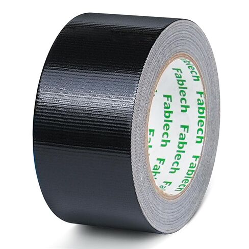 Black Duct Tape Heavy Duty, 9 Mil Thickness, 2 Inch x 30 Yards, Waterproof Strong Adhesive with No Residue, Flexible, Tear by Hand for Indoor Outdoor Repairs, DIY, Industrial & Professional Use in Saudi Arabia