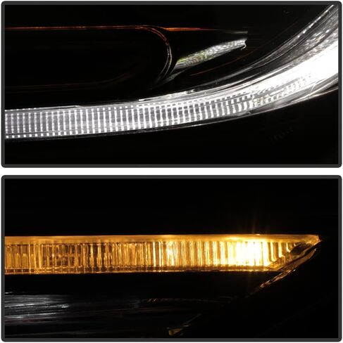 ACANII - لـ [طراز الهالوجين] 2017-2021 Honda CR-V LX|EX|EXL LED DRL ومصابيح أمامية لجهاز عرض الإشارة يسار + يمين in Kuwait