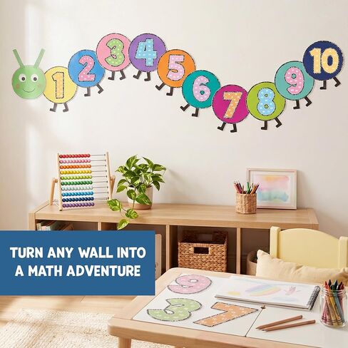 BEAWART Multiplication Chart Posters for Elementary Classroom, Times Table & Skip Counting Math Set, 12 Pcs Composition Notebook Numbers from 1 to 12, Teacher Supplies Must Haves 2026 Bulletin Board in Saudi Arabia