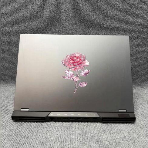 Crystal Rose Car Stickers – 5.5-Inch Waterproof Removable Vinyl Decals, Durable Decorative Stickers for Cars, SUVs, Motorcycles, Bicycles, Laptops, Suitcases, Refrigerators, Walls, Doors, 2 Pack in Saudi Arabia