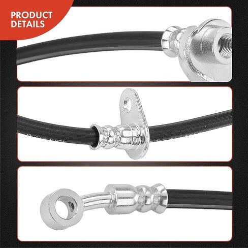 A-Premium Front Driver Brake Hydraulic Hose Compatible with Honda Models - Fit 2009-2014, CR-Z 2011-2015, 1.5L - Replace# 01465SZTG01 in Kuwait