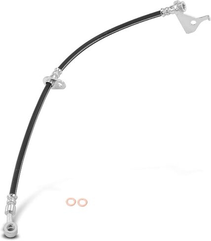 A-Premium Front Driver Brake Hydraulic Hose Compatible with Honda Models - Fit 2009-2014, CR-Z 2011-2015, 1.5L - Replace# 01465SZTG01 in Kuwait