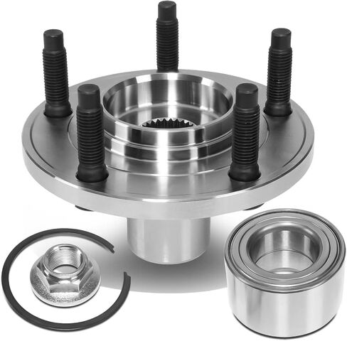 Auto Dynasty - Factory Style Front Wheel Bearing Hub Compatible with Ford Escape Mariner Mazda Tribute 2001-2012, Driver or Passenger Side, Bare Steel in Kuwait