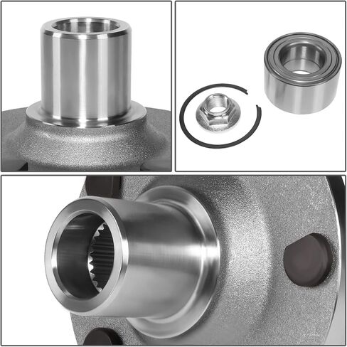 Auto Dynasty - Factory Style Front Wheel Bearing Hub Compatible with Ford Escape Mariner Mazda Tribute 2001-2012, Driver or Passenger Side, Bare Steel in Kuwait