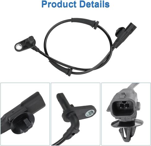 Set of 2 Rear ABS Wheel Speed Sensors (Left + Right), Fits for 2012-2019 Nissan Versa & 2015-2019 Micra, Replaces OEM 47901-1HA0A, 47900-1HA0A, 10429 in Kuwait